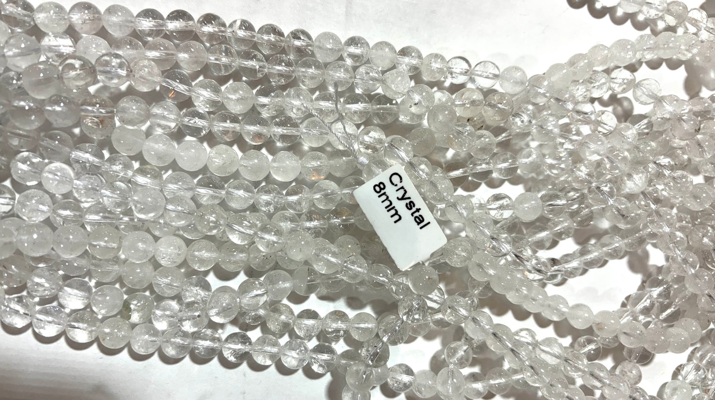 2024 Natura Clear Quartz loose beads wholesale price
