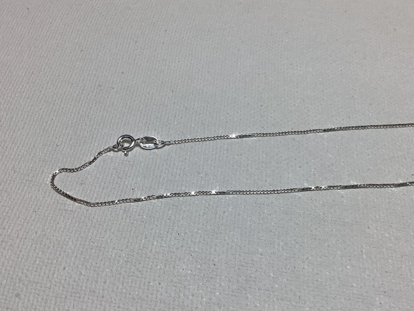 925 Solid Sterling Silver Box Chain Made in Italy