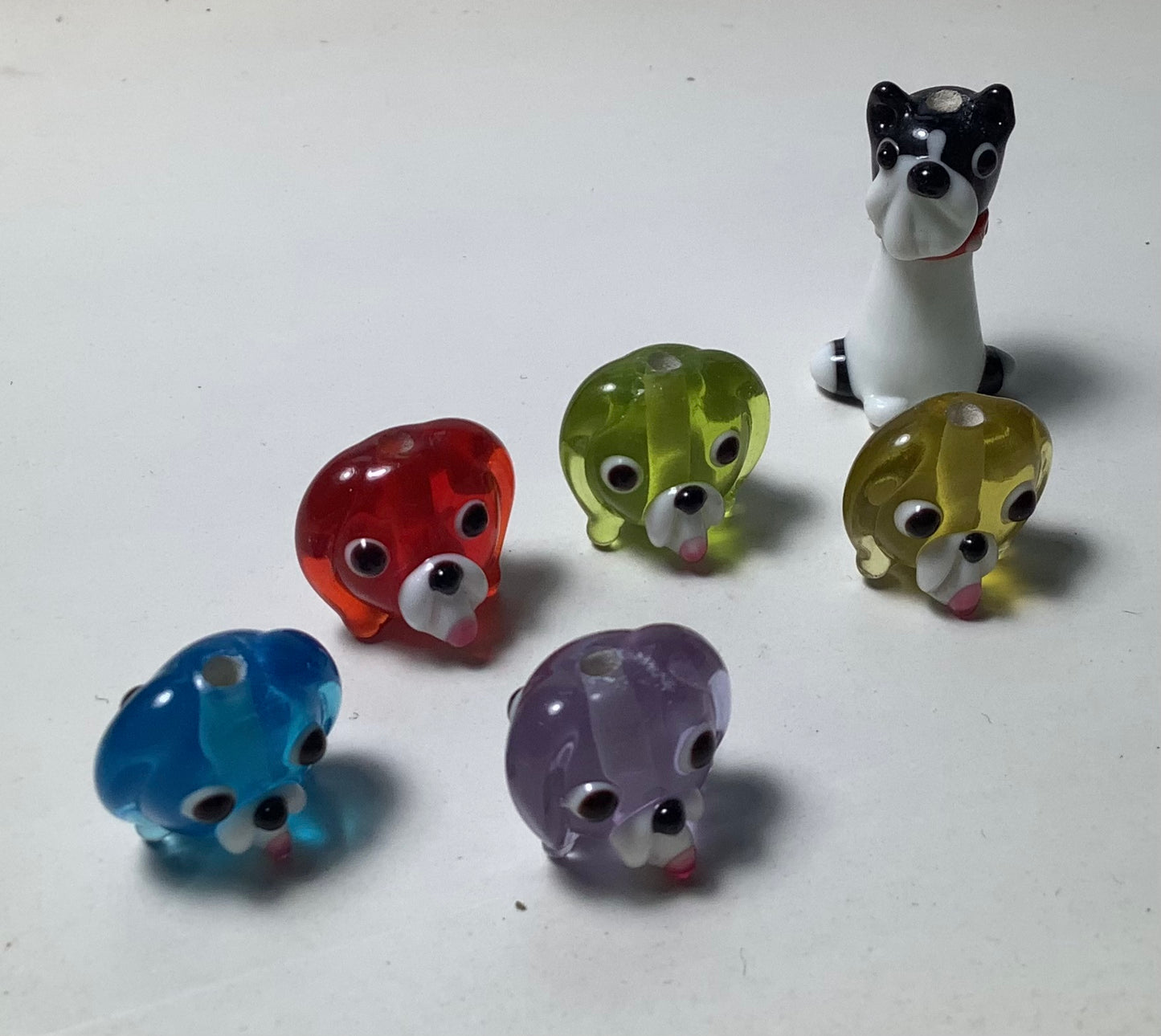 Lampwork Glass Beads Animals #007 Dog