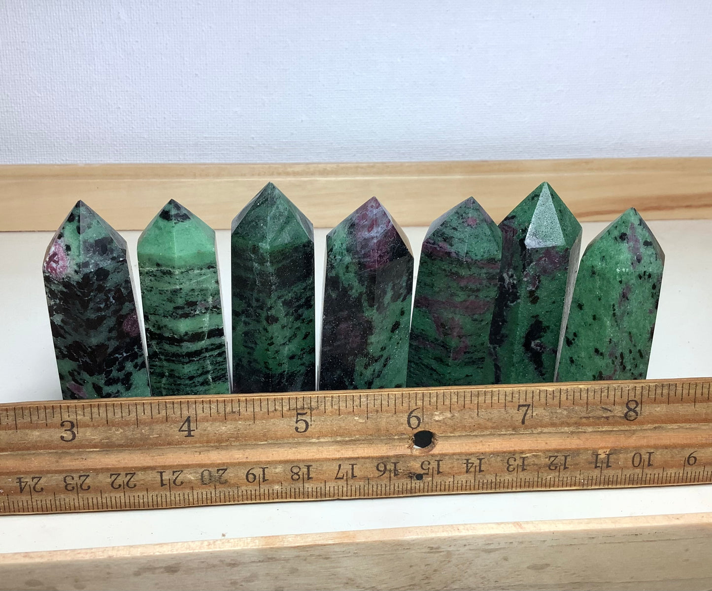 Natural Ruby Zoisite Crystal Points Tower Obelisk Healing wholesale price