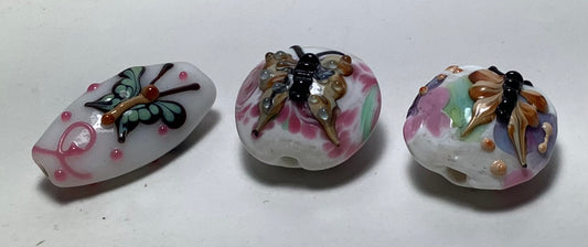 Lampwork Glass Beads Animals #010 Butterfly
