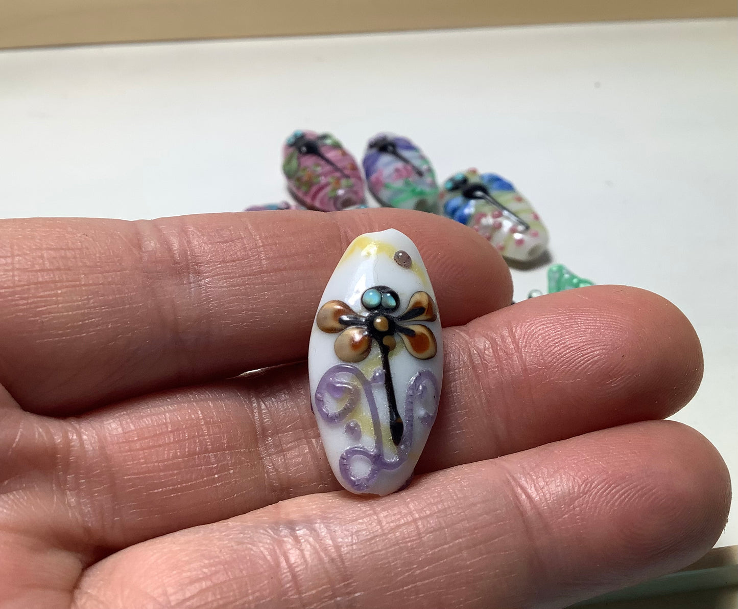 Lampwork Glass Beads Animals #006 Dragonfly