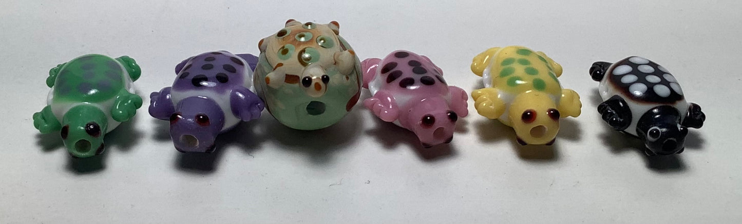 Lampwork Glass Beads Animals #005 Turtle